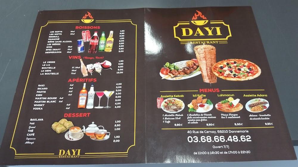 Dayi restaurant rapide - Menu Image 1